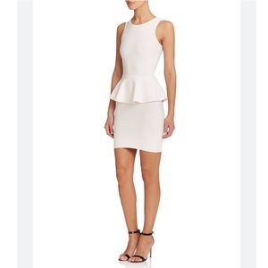 BCBGMAXAZRIA Francis Peplum cocktail Dress size small